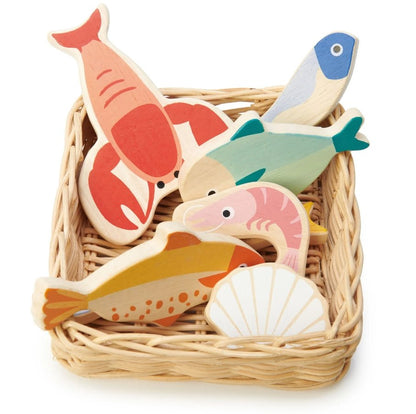 Tender Leaf Toys Seafood Basket-0