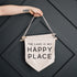 The Lake is My Happy Place Canvas Banner-0