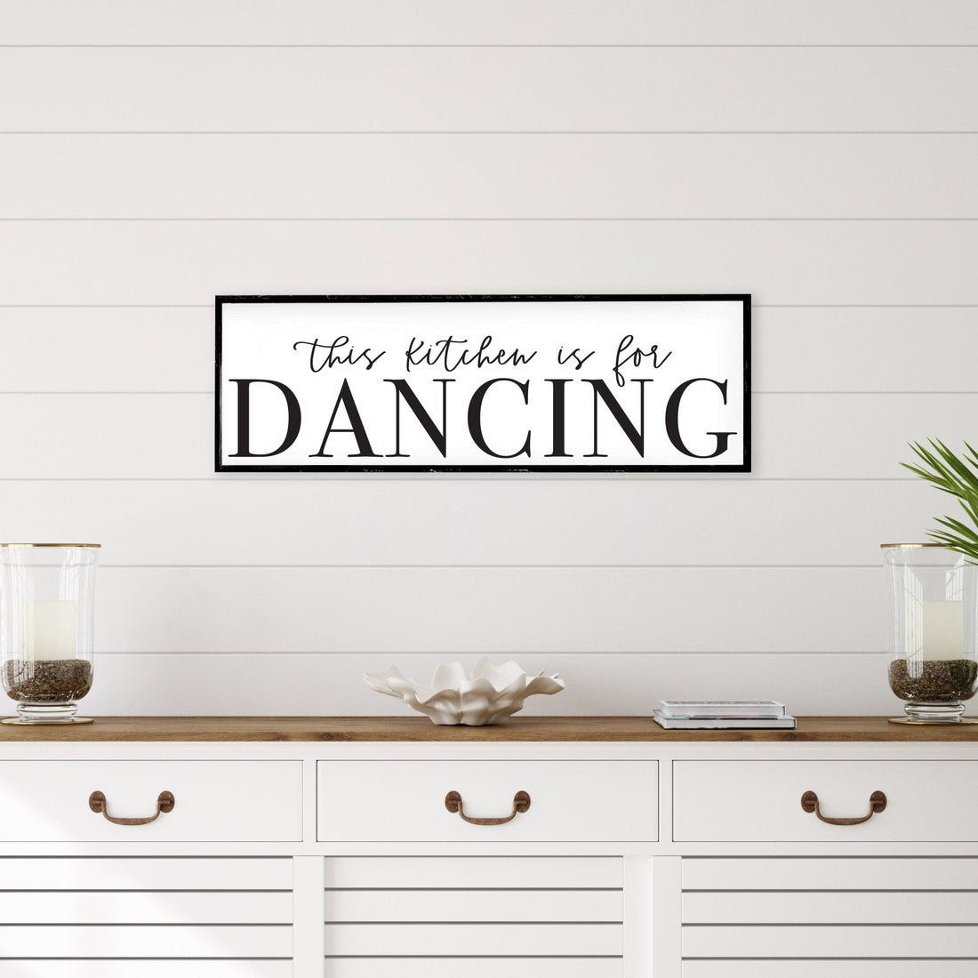 This Kitchen Is For Dancing Wood Sign-1