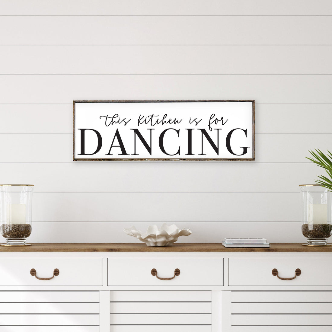 This Kitchen Is For Dancing Wood Sign-0