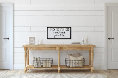 Together Is Our Favorite Place To Be Wood Sign-7