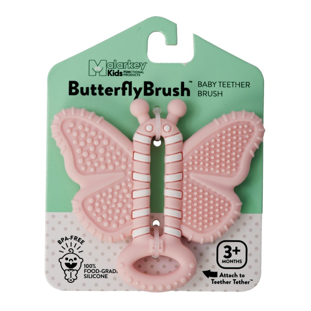 Tooth Brush Teether - Butterfly Brush-0