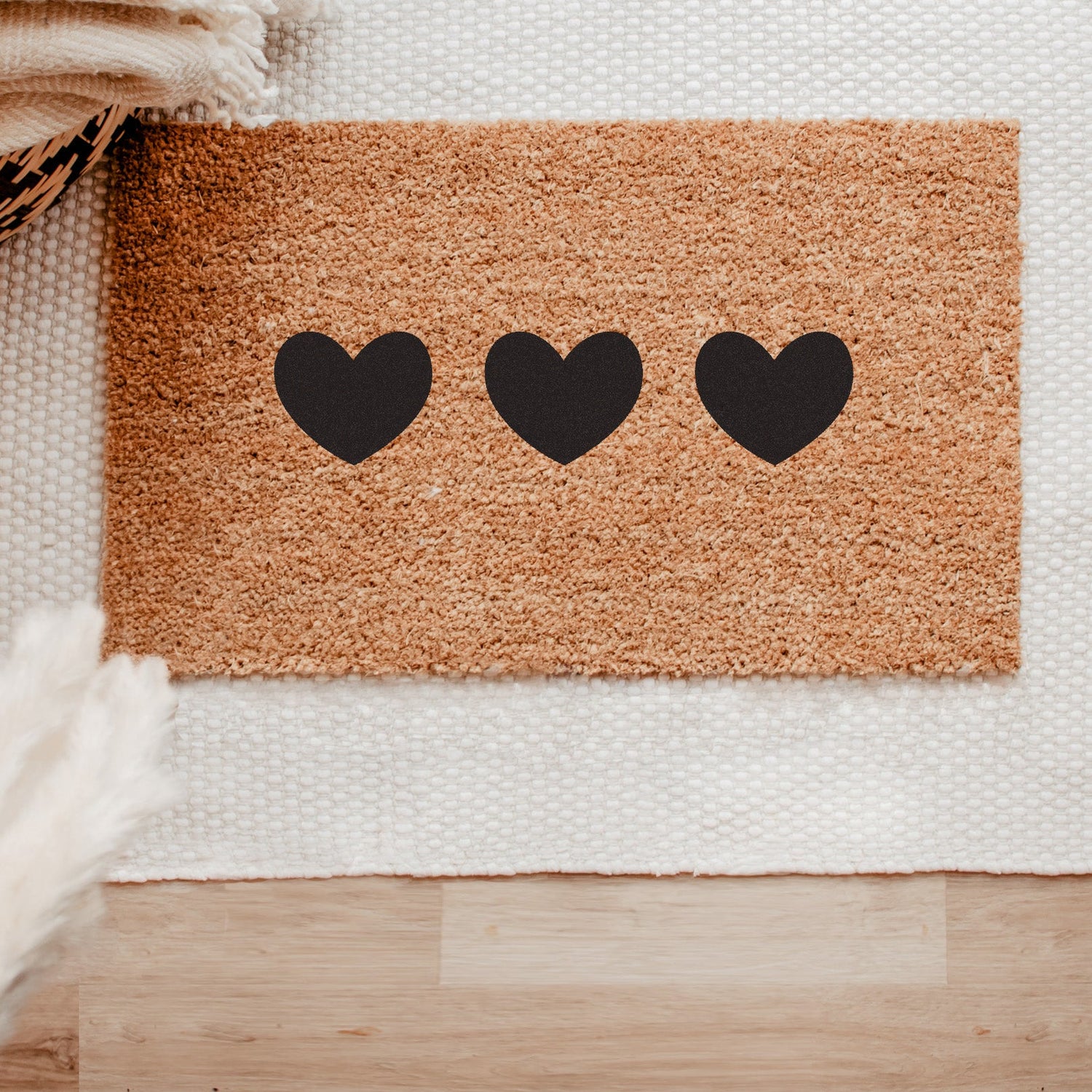 Triple Heart Doormat-1