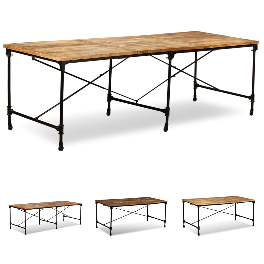 vidaXL Dining Table Kitchen Table Home Dining Room Table Solid Reclaimed Wood-1