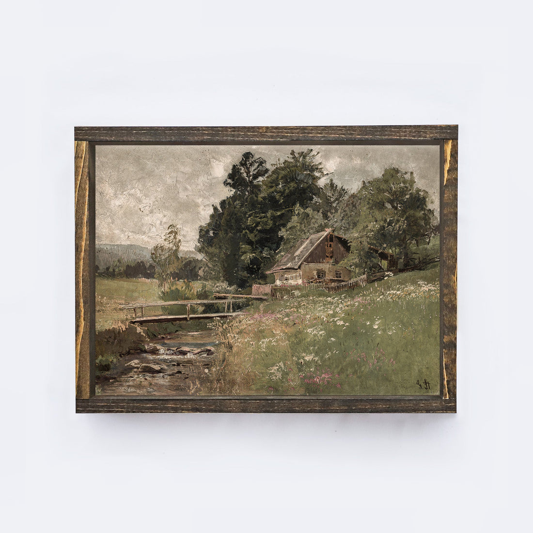 Vintage Landscape Painting A77-1