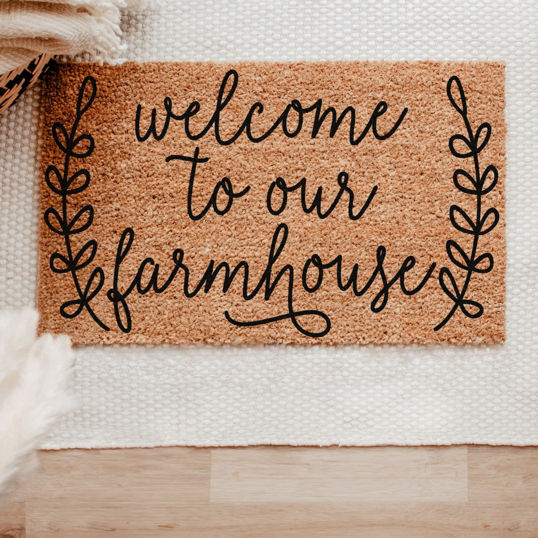 Coir Doormat- Welcome To Our Farmhouse-0