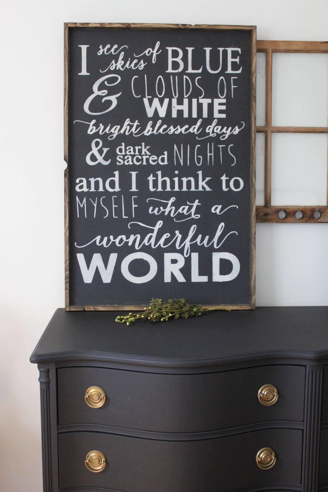 What A Wonderful World Wood Sign-1