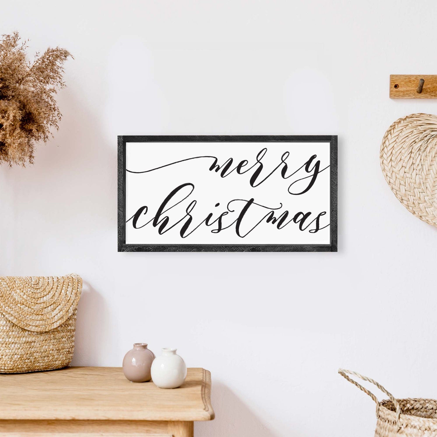 Merry Christmas Small Wood Sign-4